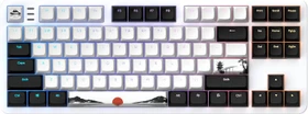 Dark Project ALU87 Fuji II Gaming Keyboard, weiß/schwarz, LEDs RGB, g3ms Sapphire, USB, US