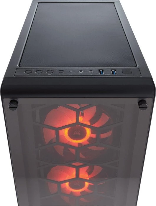 Corsair Crystal Series 460X RGB schwarz, Glasfenster