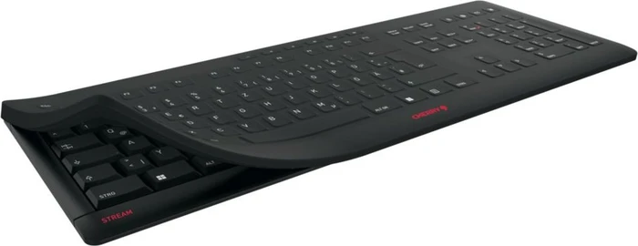 Cherry Stream Protect Keyboard Wireless, schwarz/grau, USB, DE