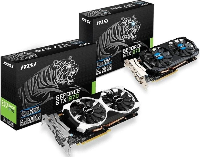 MSI GeForce GTX 970 4GD5T, 4GB GDDR5, 2x DVI, HDMI, DP