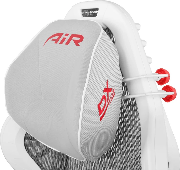 DXRacer Air Mesh Gamingstuhl, weiß/rot