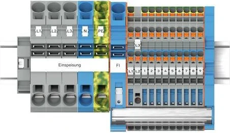 Wago TOPJOBS-Unterverteiler-Set mit Betätigungsöffnung und Drücker