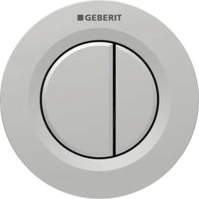 Geberit Typ 01 Fernbetätigung pneumatisch, für 2-Mengen-Spülung, UP-Drücker, mattverchromt