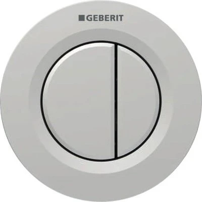 Geberit Typ 01 Fernbetätigung pneumatisch, für 2-Mengen-Spülung, UP-Drücker, mattverchromt