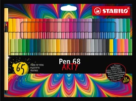 STABILO Pen 68 Arty sortiert, 65er-Set, Etui