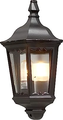Konstsmide Firenze Halbschale 25cm Wandleuchte schwarz