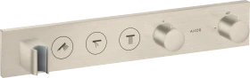 Hansgrohe AXOR ShowerSolutions Thermostatmodul Select 530/90 Unterputz für 3 Verbraucher brushed nickel