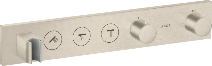 Hansgrohe AXOR ShowerSolutions Thermostatmodul Select 530/90 Unterputz für 3 Verbraucher brushed nickel