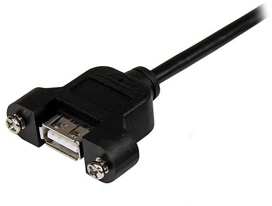 StarTech USB 3.0 Blendenmontagekabel Buchse/Stecker, 0.6m (USBPNLAFAM2)