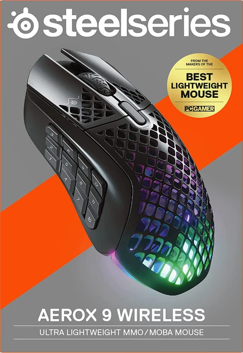 SteelSeries Aerox 9 Wireless schwarz, USB/Bluetooth