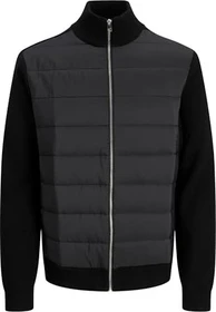 Jack & Jones Perfect Knit Hybrid Cardigan Sn Jacke schwarz (Herren) (12279136-4776325)