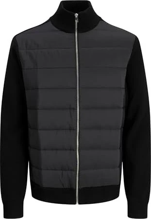 Jack & Jones Perfect Knit Hybrid Cardigan Sn Jacke schwarz (Herren)