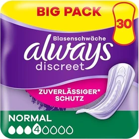 Always Discreet Normal Hygieneeinlage, 30 Stück