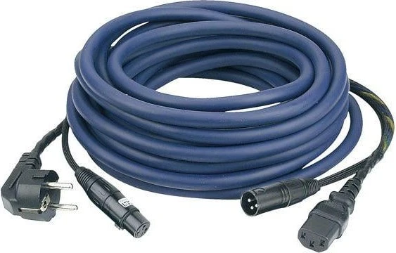 DAP Audio FP08 - Schuko/XLR F - IEC/XLR M, 10m blau