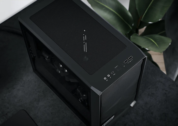 Fractal Design Meshify 2 Nano White TG Clear Tint, Glasfenster, Mini-ITX