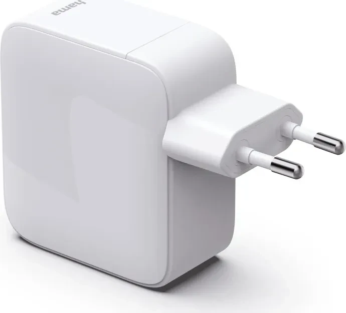 Hama Schnellladegerät GaN ausziehbares Ladekabel PD 30W weiß