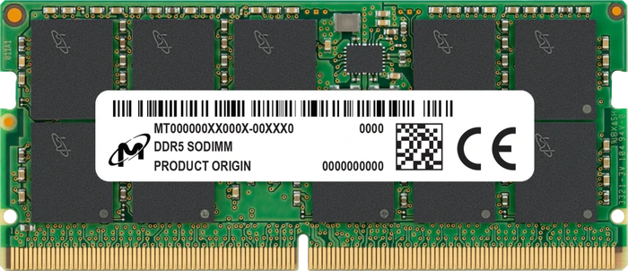 Micron SO-DIMM 32GB, DDR5-5600, CL46, 2RX8, ECC