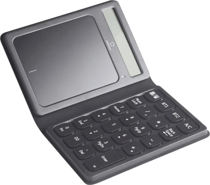 Renkforce RF-NK-300 Nummernblock faltbar, mit Touchpad und Taschenrechnerfunktion, schwarz/grau, Bluetooth (RF-6721308) – Bild 2 von 7