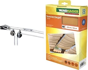 Windhager Seilspanntechnik Sonnensegel 270x140cm sand