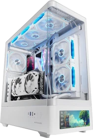 Mars Gaming MC-LCDPRO White, Glasfenster