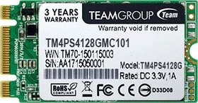 TeamGroup M.2 SSD TM4PS4 128GB, M.2 2242 / B-M-Key / SATA 6Gb/s