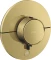 Hansgrohe Axor ShowerSelect ID rund Thermostat für 1 Verbraucher und einen zusätzlichen Abgang polished gold optic Vorschaubild