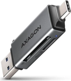 Axagon Dual-Slot-Cardreader, USB-C 3.0/USB-A 3.0 [Stecker] (CRE-DAC)