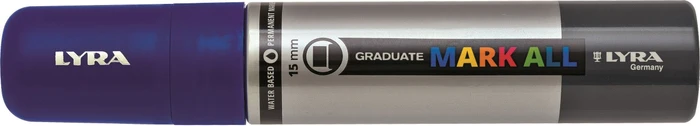Lyra Graduate Mark All Permanentmarker 15mm dunkelblau