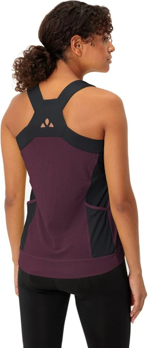 Vaude Matera Top Trikot ärmellos cassis uni (Damen)