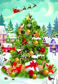Eurographics Christmas Tree Tin