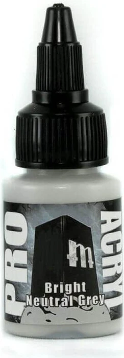 Monument Hobbies Pro Acryl Paints 045 bright neutral grey, 22ml