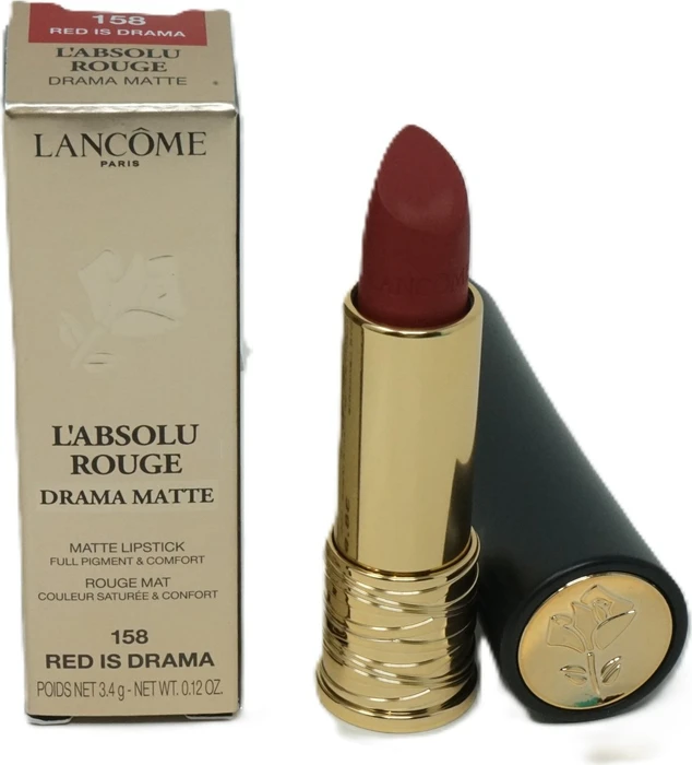 Lancôme L'Absolu Rouge Drama Matte Lippenstift New Edition 158 red is drama, 3.4g