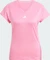 adidas Aeroready Train Essentials Minimal Branding V-Neck Funktionsshirt kurzarm pink fusion/white (Damen) Vorschaubild