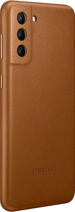 Samsung Leather Cover für Galaxy S21+ braun