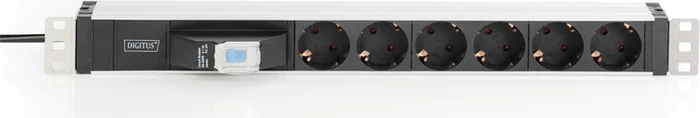 Digitus 19" Steckdosenleiste, 1HE, 6-fach, 250V, 1.8m