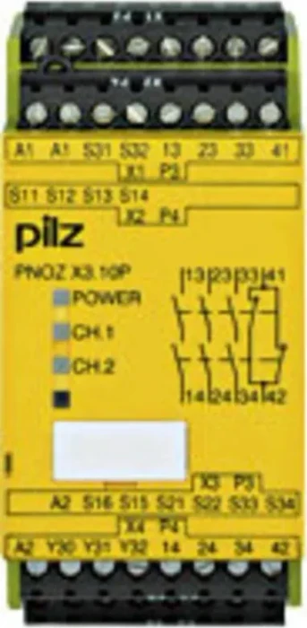 Pilz PNOZ X3.10P 24VACDC 3n/o 1n/c 1so