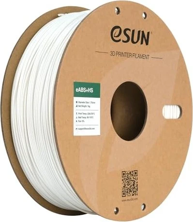 eSUN ABS+, weiß, Spule, 1.75mm, 1.00kg