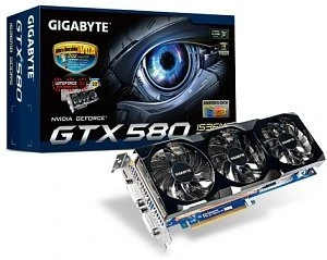 GIGABYTE GeForce GTX 580 Triple Fan, 1.5GB GDDR5, 2x DVI, Mini HDMI