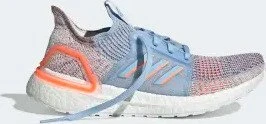 adidas Ultraboost 19 glow blue/hi-res coral/active maroon (Damen)