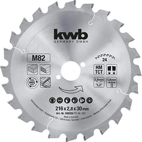 kwb M82 Kreissägeblatt 24Z, 216x1.8x30mm, 1 Stück