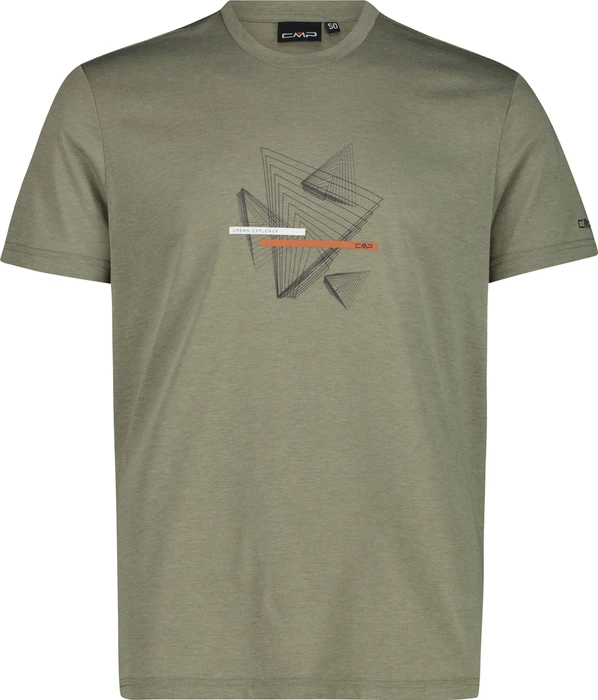 CMP Dry Release Cotton Funktionsshirt kurzarm sage melange (Herren)