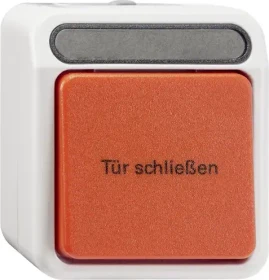 Merten Aquastar Auslösetaster für Feststellanlagen, lichtgrau