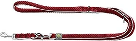 Hunter Hilo Verstellbare Hundeführleine, mit leichtem Mesh-Material, 2.5x200cm, rot