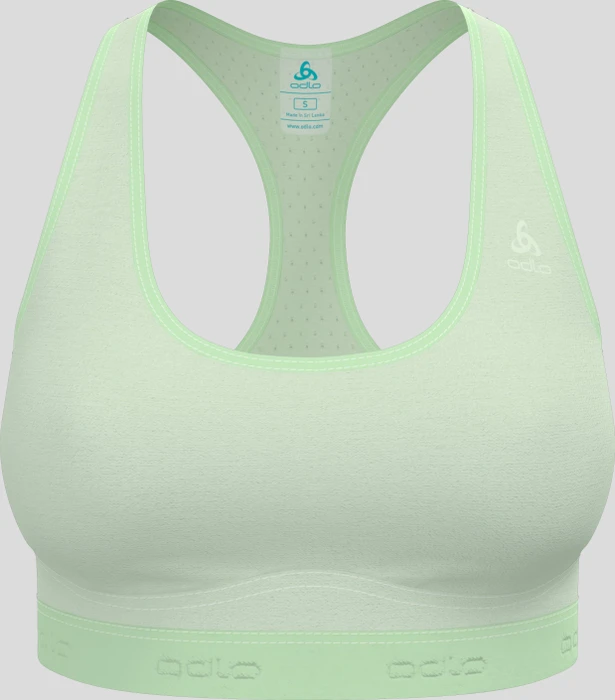 Odlo Ascent Performance Wool Medium Sport-BH ambrosia/patina green (Damen)