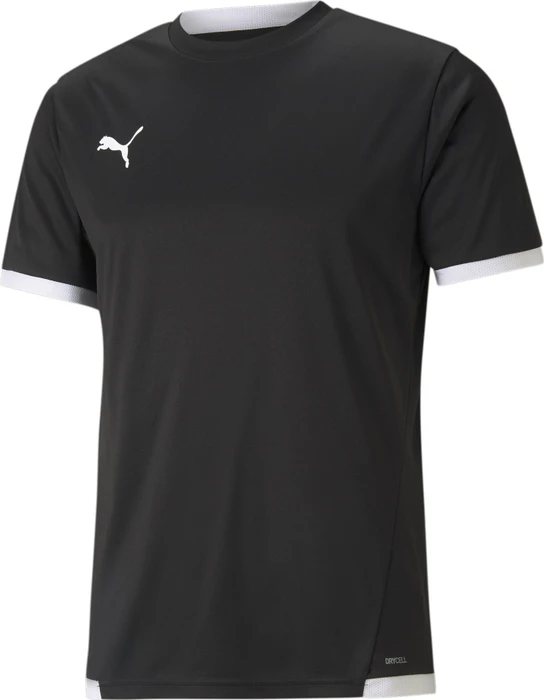 Puma teamLIGA Funktionsshirt kurzarm schwarz/weiß (Herren)