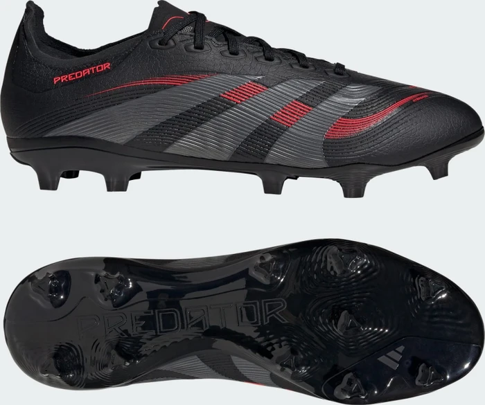 adidas Predator League FG/MG core black/grey four/lucid red (Herren)