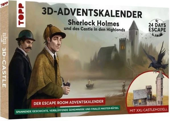 frechverlag 24 Days Escape - 3D-Adventskalender - Sherlock Holmes und das Castle in den Highlands