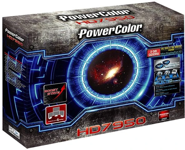 PowerColor Radeon HD 7950 V5 Boost State, 3GB GDDR5, 2x DVI, HDMI, 2x mDP