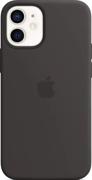 Apple Silikon Case mit MagSafe für iPhone 12 Mini schwarz