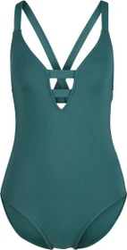Seafolly Collective Deep V Badeanzug evergreen (Damen)